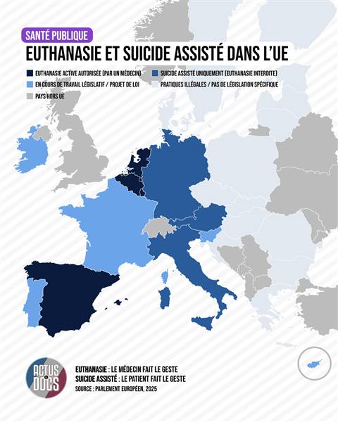 Euthanasie et suicide assisté dans l'UE (PDF)