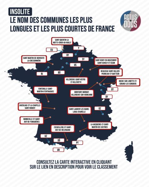 Noms de communes longs et courts