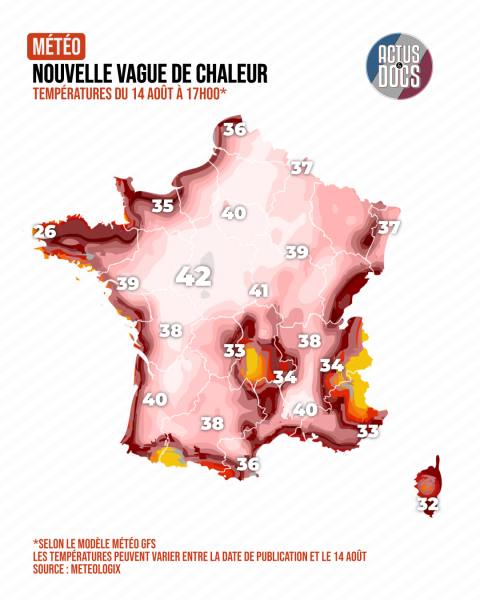 Nouvelle vague de chaleur (semaine du 10 août)